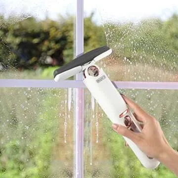 Portable Self-Squeeze Short Mop, Mini Lazy Hand Wash-Free Strong Absorbent Mop, Wet and Dry Use, Floor Cleaning System for Bathroom Kitchens Tableware Desktop Glass (1 Cotton Head + 1 Squeeze Handle)