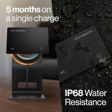 SPOTMINDERS Wallet Tracker - Slim, Waterproof, Rechargeable