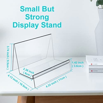 Boloyo Acrylic Display Stand with Sign Plate for Collectibles