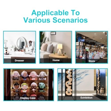 Boloyo Acrylic Display Stand with Sign Plate for Collectibles