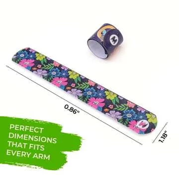 Magicat Premium Slap Bracelets - Fun 12 Pack for Kids