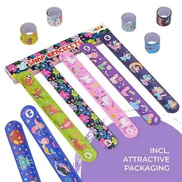 Magicat Premium Slap Bracelets - Fun 12 Pack for Kids