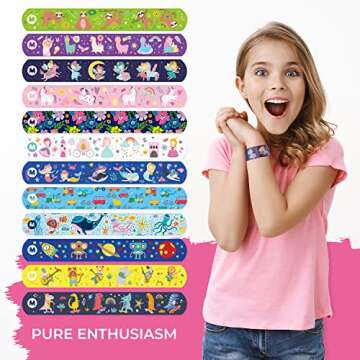 Magicat Premium Slap Bracelets - Fun 12 Pack for Kids