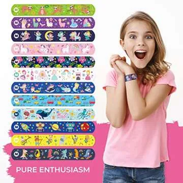 Magicat Premium Slap Bracelets - Fun 12 Pack for Kids