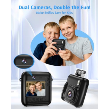 Dual-Lens Kids Instant Camera - Perfect Gift for Ages 4-12