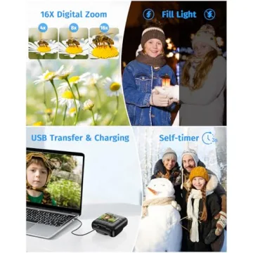 Dual-Lens Kids Instant Camera - Perfect Gift for Ages 4-12