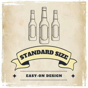 TahoeBay Beer Bottle Sleeves - Easy Zipper Bottom - Neoprene Insulated Cooler Covers Fit Standard 12oz Long Neck Bottles Enclosed Bottom (Multicolor, 4-Pack)