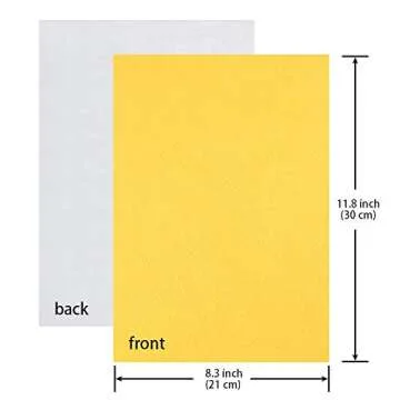 Caydo 30 Pcs 8" x 12" Adhesive Backed Felt Fabric Sheets, Assorted Color Christmas Felt Sheet for Sewing DIY Craft and Christmas Decorations