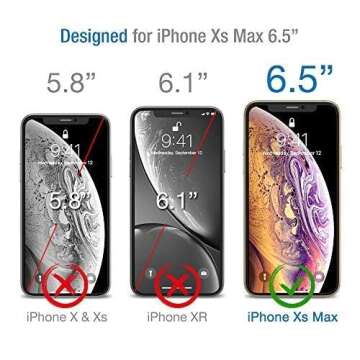 TETHYS Glass Screen Protector Designed for Apple iPhone 11 Pro Max/iPhone Xs Max (6.5") [Edge to Edg...