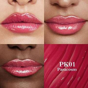 FOCALLURE Shimmer Lipstick,Moisturizing Plumping Lip Gloss,Shimmery Glossy Finish,Hydrating,Long Las...