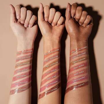 FOCALLURE Shimmer Lipstick,Moisturizing Plumping Lip Gloss,Shimmery Glossy Finish,Hydrating,Long Lasting,Non-Stick Cup Lip Makeup,High Shine for Plumper Looking Lips,Paracosm