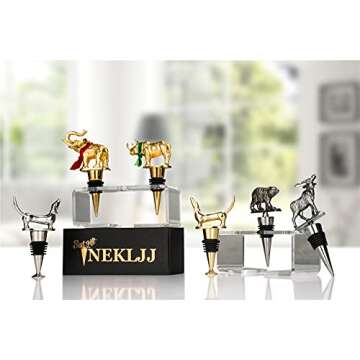 NEKLJJ Dachshund Wine Bottle Stopper Unique Decor