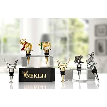 NEKLJJ Dachshund Wine Bottle Stopper Unique Decor