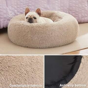 Love's Cabin Calming Dog & Cat Bed for Small Pets