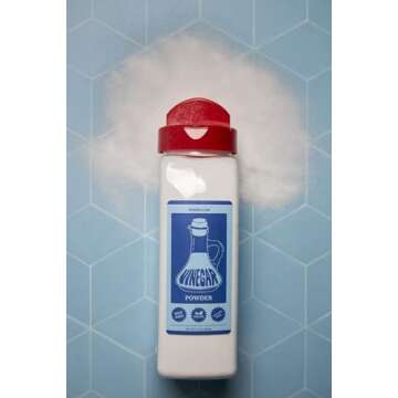 Bakers Club 13oz White Distilled Vinegar Powder - Tangy & Sweet Seasoning Blend for Fries, Wings, Popcorn, Meats - Non-GMO, Gluten-Free, Nut-Free - Superior Taste and Salt Free