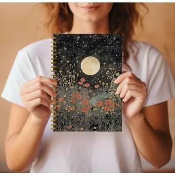 Guymn Vintage Witch Spiral Journal 5.5×8.3 for Writing