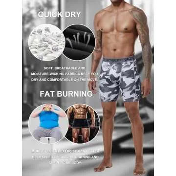 Holure Men's 3 Pack Compression Shorts - High-Performance Underwear for Athletes