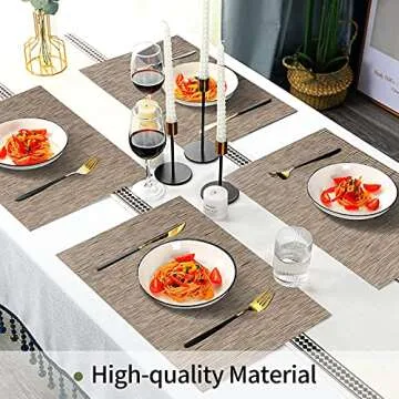 Stylish Washable Placemats for Every Dining Occasion