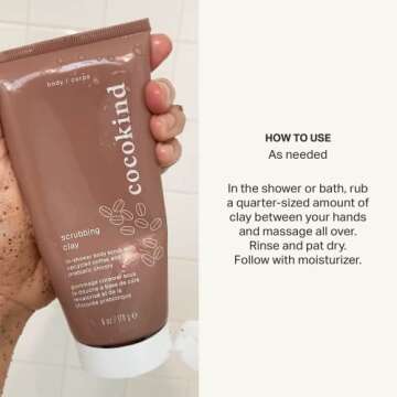 Cocokind Scrubbing Clay Exfoliating Body Scrub for Glowy Skin