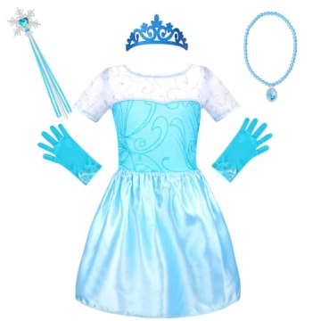 LIMIROLER Princess Dress Up Clothes for Girls Aged 3-6