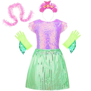 LIMIROLER Princess Dress Up Clothes for Girls Aged 3-6