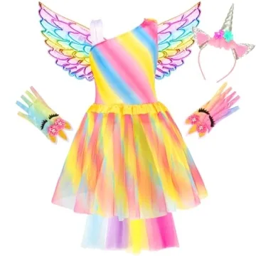 LIMIROLER Princess Dress Up Clothes for Girls Aged 3-6