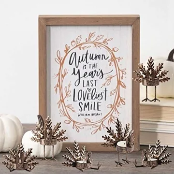 FORUP Turkey Tea Light Holders for Thanksgiving Decor