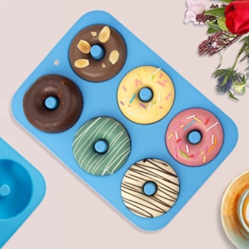 Aichoof Silicone Donut Mold Set for Easy Baking