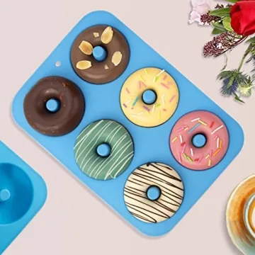 Aichoof Silicone Donut Mold Set for Easy Baking