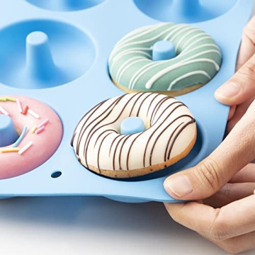 Aichoof Silicone Donut Mold Set for Easy Baking