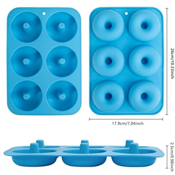 Aichoof Silicone Donut Mold Set for Easy Baking