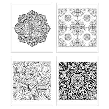 ZOCO - Gift Pack: 3 Adult Coloring Books Set with Colored Pencils - Oceans, Patterns, and Nature Coloring Books - Includes 10 Pre-sharpened Coloring Pencils