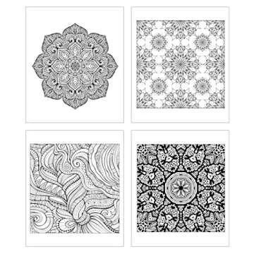 ZOCO - Gift Pack: 3 Adult Coloring Books Set with Colored Pencils - Oceans, Patterns, and Nature Coloring Books - Includes 10 Pre-sharpened Coloring Pencils