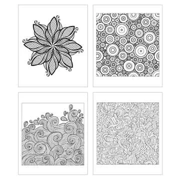 ZOCO - Gift Pack: 3 Adult Coloring Books Set with Colored Pencils - Oceans, Patterns, and Nature Coloring Books - Includes 10 Pre-sharpened Coloring Pencils