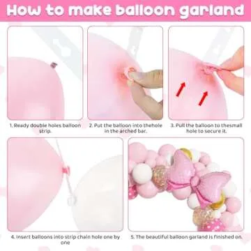 Amandir 124Pcs Balloon Garland Kit for Parties Decorations