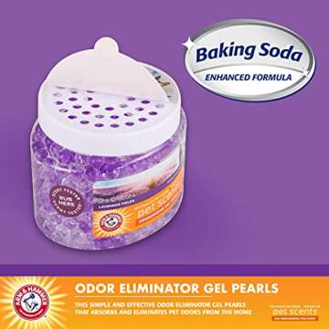 Arm & Hammer Air Freshener Gel - Pet Odor Eliminator with Baking Soda - Odor Absorbing Gel Beads for...