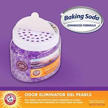 Arm & Hammer Air Freshener Gel - Pet Odor Eliminator with Baking Soda - Odor Absorbing Gel Beads for...