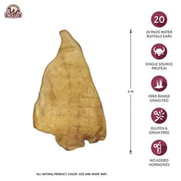 Wild Eats All Natural Ear Dog Chews - 20 Pieces