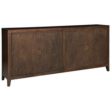 Signature Design by Ashley Balintmore Modern Accent Cabinet, Dark Brown