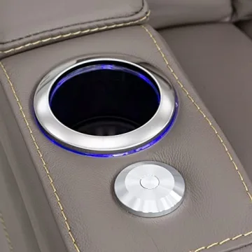 Seatcraft Republic Italian Leather Home Theater Sofa