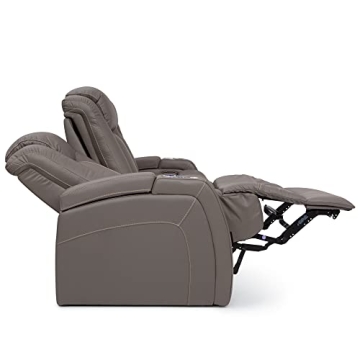 Seatcraft Republic Italian Leather Home Theater Sofa