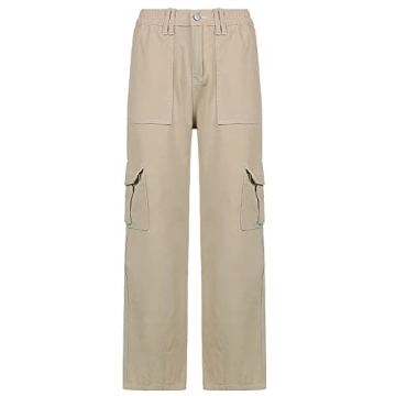 Y2K High Waist Cargo Pants Comfortable Stylish Streetwear