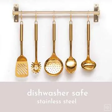 Gold Cooking Utensils and Measuring Cups Set - 13 Pieces