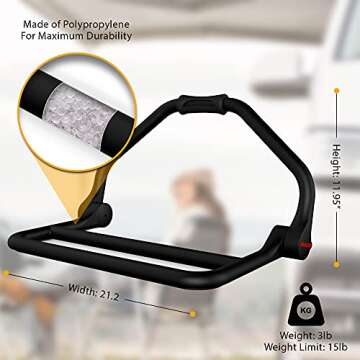 Malo'o Portable DryRack – Dry Wetsuits, Camping, Fishing & Scuba Gear - Heavy Duty Hanger-Two Drying Bars- Weatherproof & collapsable- Polypropylene
