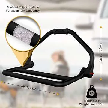 Malo'o Portable DryRack – Dry Wetsuits, Camping, Fishing & Scuba Gear - Heavy Duty Hanger-Two Drying Bars- Weatherproof & collapsable- Polypropylene