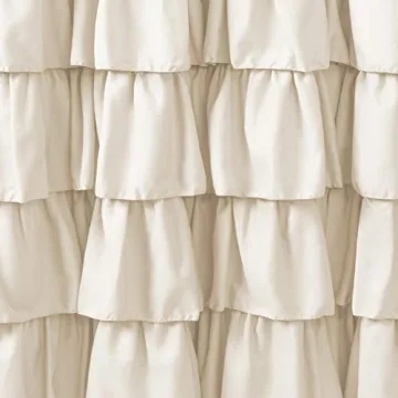 Elegant Lush Decor Ruffle Shower Curtain for Bathrooms