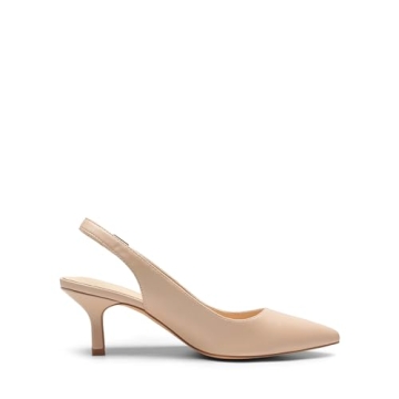 Elegant Kitten Heel Slingback Pumps for Women - DREAM PAIRS