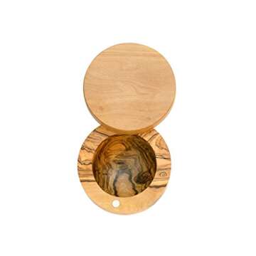 Berard 90070 French Olive-Wood Handcrafted Salt Keeper, Medium