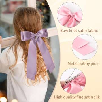 Stylish 6 PCS Silky Satin Hair Accessories Set for All