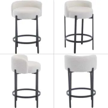 Ya-Home 26 Inch Modern Bar Stools Set of 2
